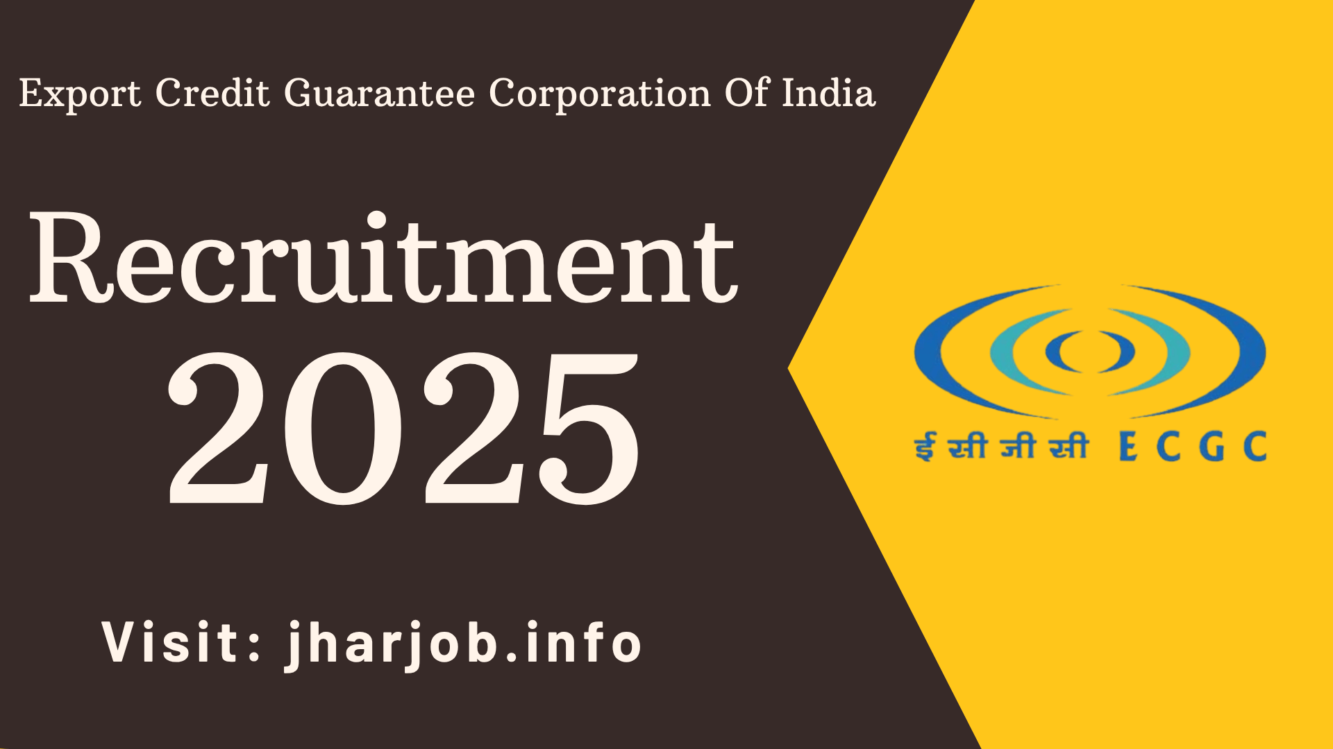 ECGC PO Recruitment 2025